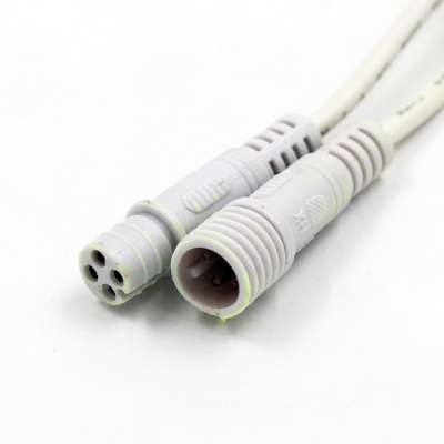 2Ppins 4 Pins connector wire Male to Female Waterproof Cable for LED Light Strips and LED flood light