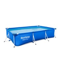 Bestway 56404 3mx2.01mx66cm rectangular metral frame swimming pool outdoor